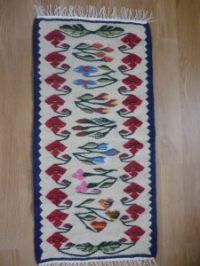 Wall-carpet (scoarta)- loom weaving technique