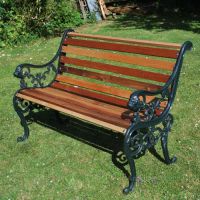 Restoration project: antique garden bench